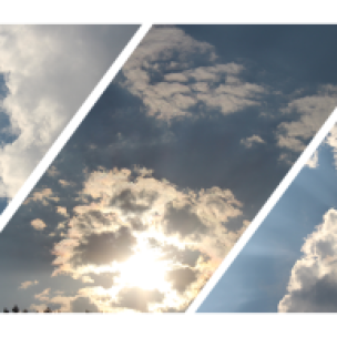 a cloud triptych made from some of my shots.